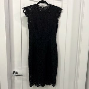 Very flattering Rachel Zoe black lace dress